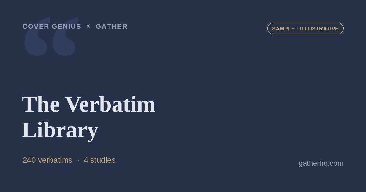 The Verbatim Library